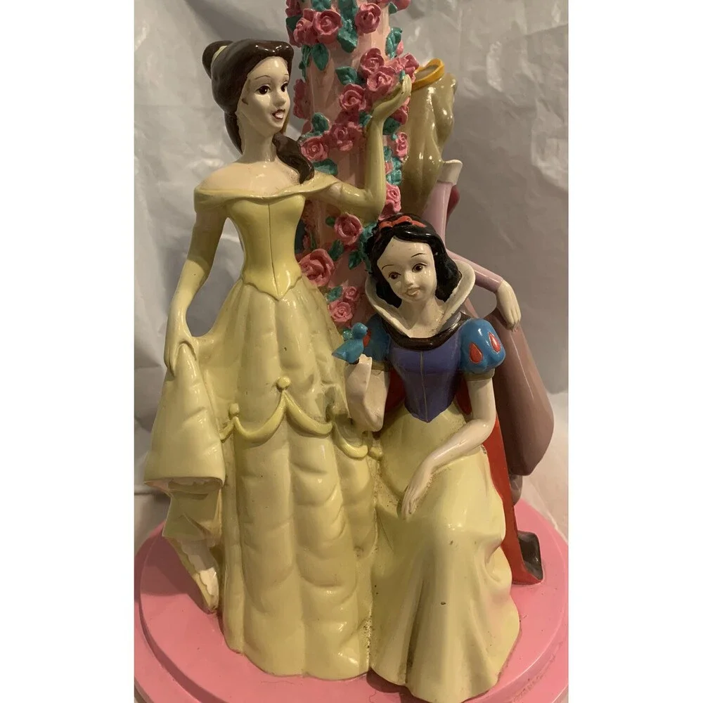 Disney Princess Lamp Aurora/Snow White/ Belle/ Cinderella Tested (No Lamp Shade